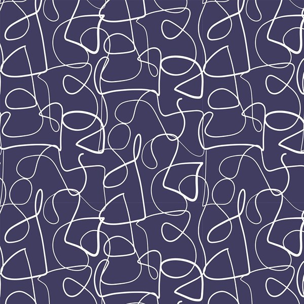 Abstract Collage Lines - Navy