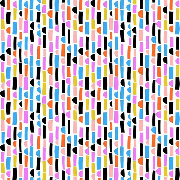 Abstract Collage Stripe - Bright