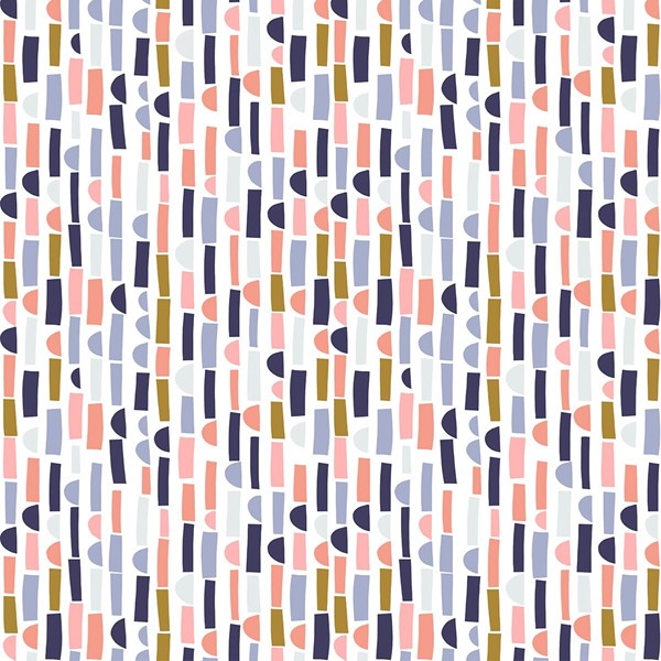 Abstract Collage Stripe - Muted