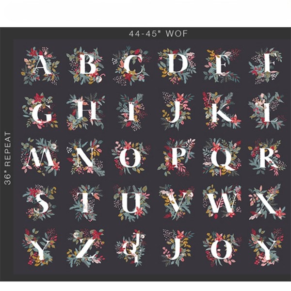 Adventale Jingle All the Letters Panel | Katarina Roccella | 36" x WOF