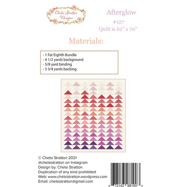 Afterglow Quilt Pattern | Chelsi Stratton Designs