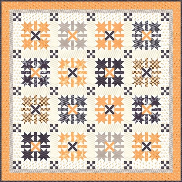 All Hallow's Eve Midnight Crossing Quilt Kit