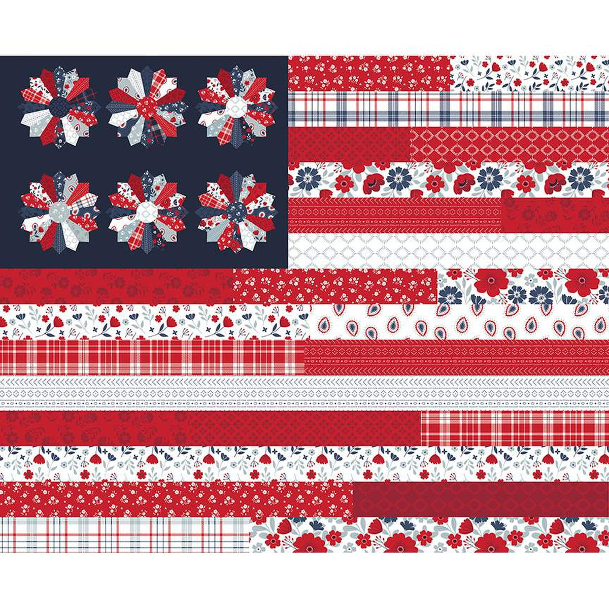 American Beauty Flag Panel | 36" x 43 1/2"