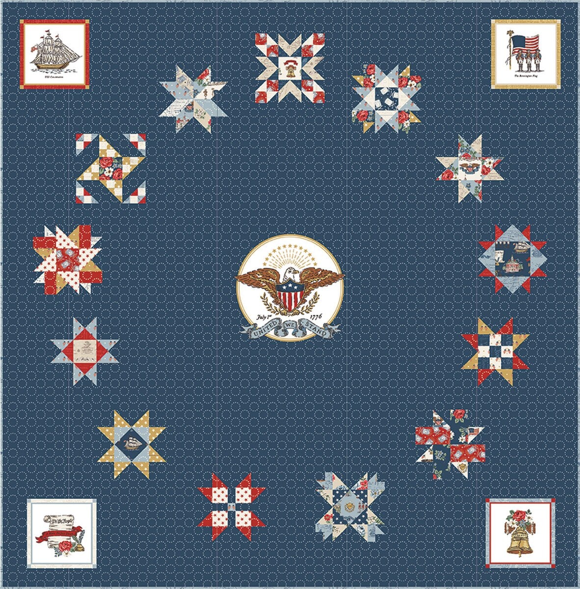 American Independence BOM Quilt Kit | Independence | Riley Blake Designs