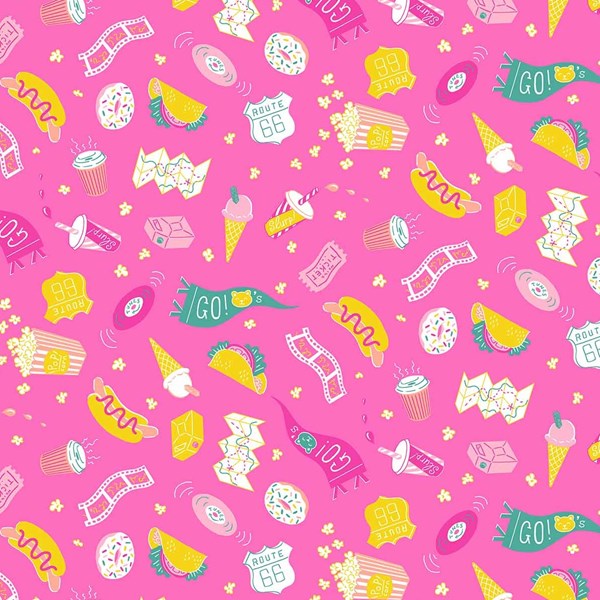 American Road Trip Snacks - Pink