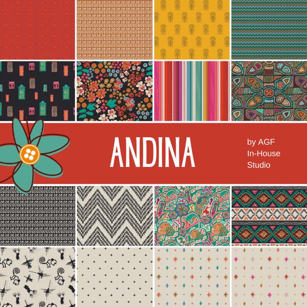 Andina Fat Quarter Bundle | AGF Studio | 16 FQs