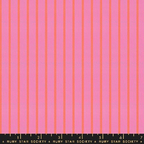 Apron Stripe - Bright Pink