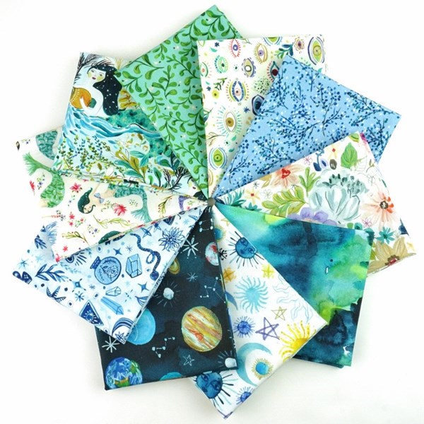 Aquarius Fat Quarter Bundle | August Wren | 10 FQs