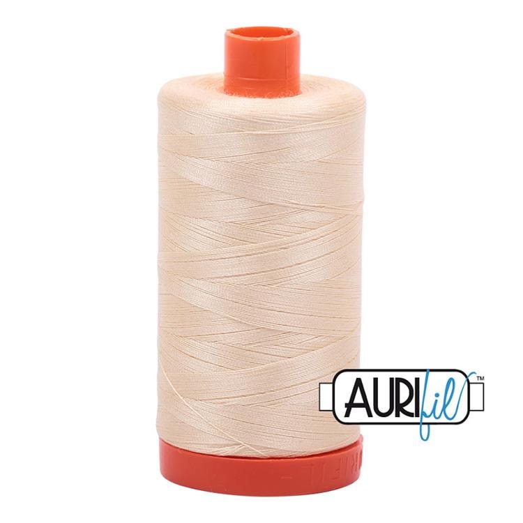 Aurifil 50wt Thread | 1422 Yards - Butter 2123
