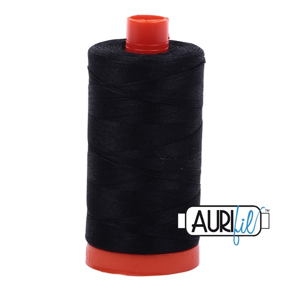 Aurifil 50wt Thread | 1422 Yards - Black 2692