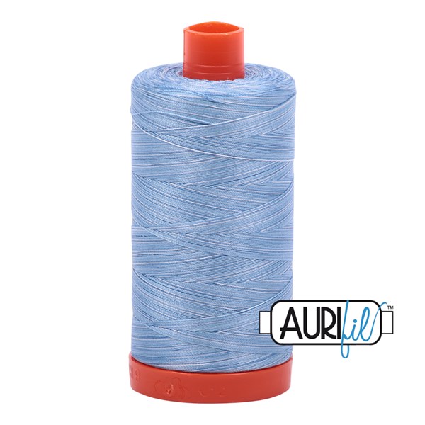 Aurifil 50wt Thread | 1422 Yards - Variegated Stonewash Denim 3770