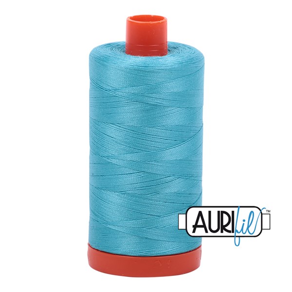 Aurifil 50wt Thread | 1422 Yards - Bright Turquoise 5005