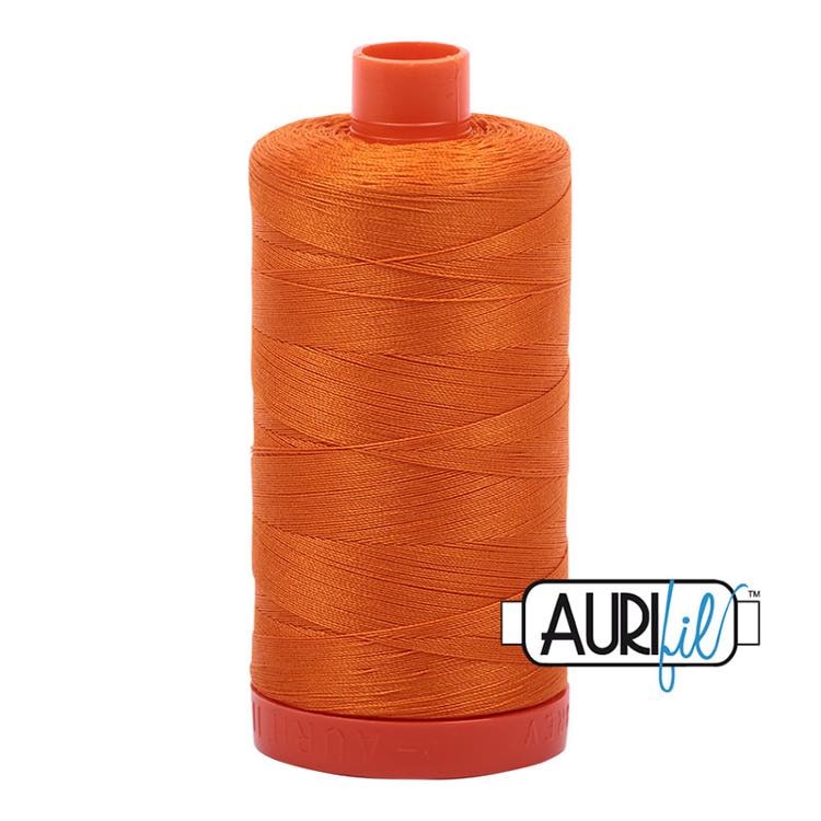 Aurifil 50wt Thread | 1422 Yards - Bright Orange 1133