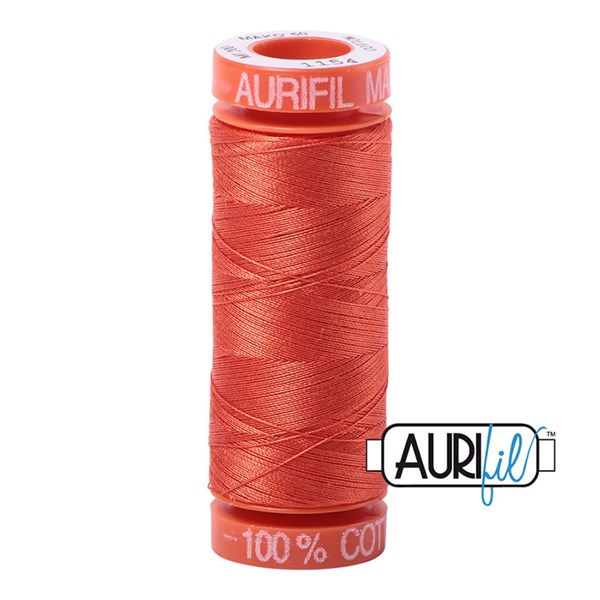 Aurifil 50wt Thread | 220 Yards - Dusty Orange 1154