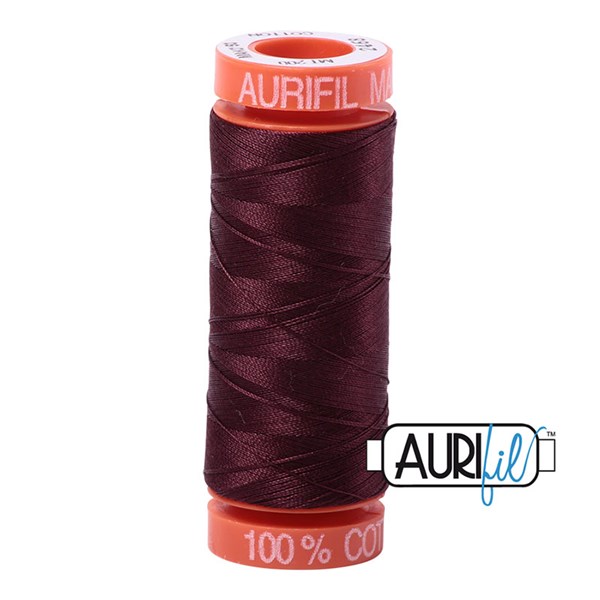 Aurifil 50wt Thread | 220 Yards - Dark Wine 2468