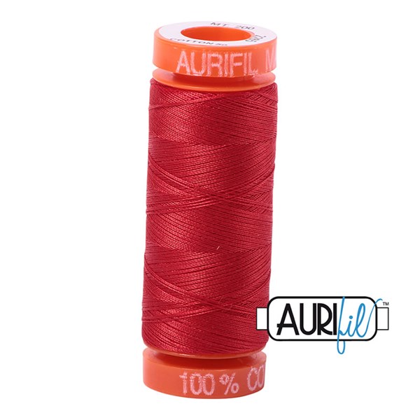 Aurifil 50wt Thread | 220 Yards - Lobster Red 2265