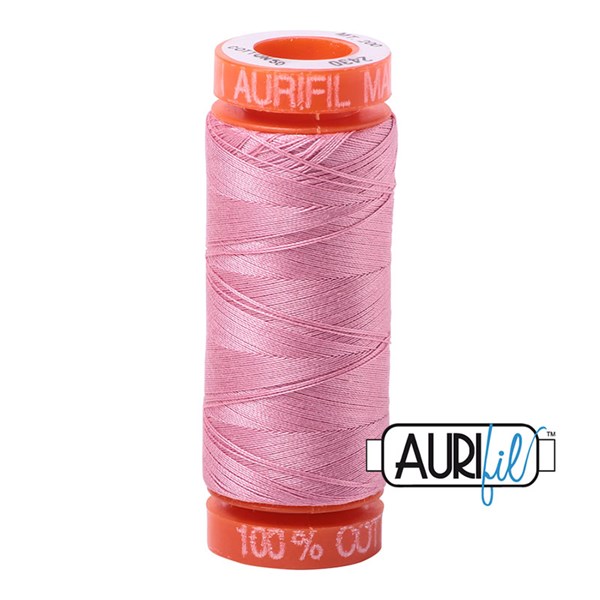Aurifil 50wt Thread | 220 Yards - Antique Rose 2430