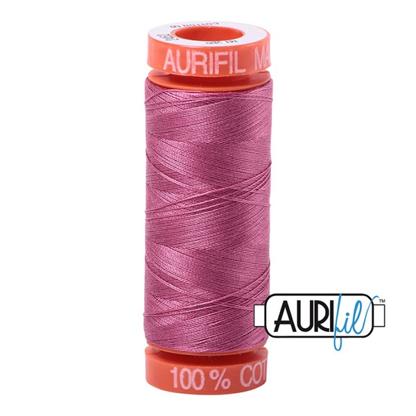 Aurifil 50wt Thread | 220 Yards - Dusty Rose 2452