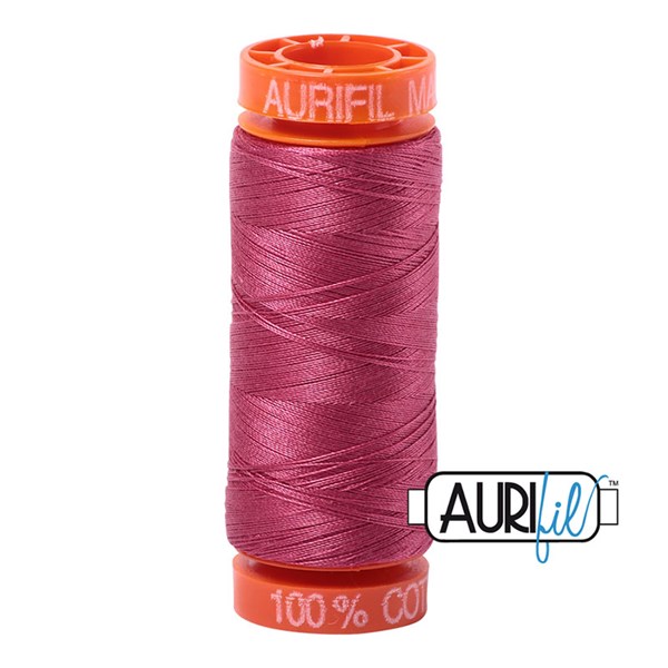 Aurifil 50wt Thread | 220 Yards - Medium Carmine Red 2455