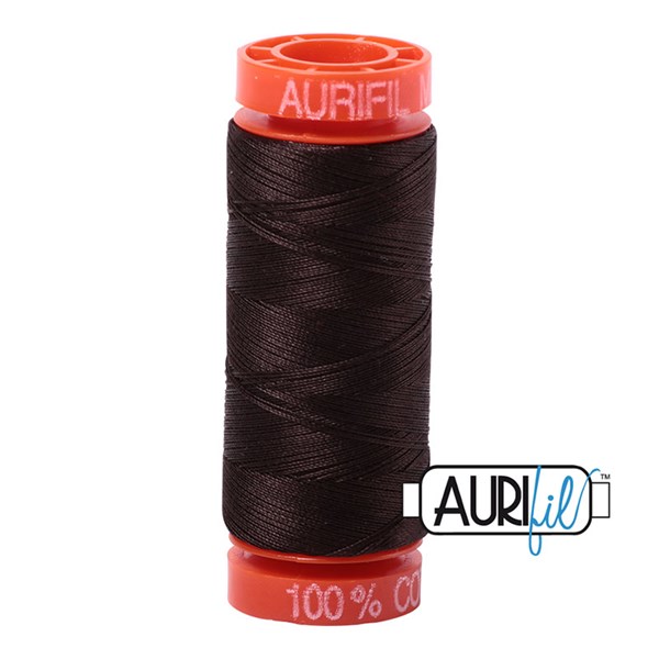 Aurifil 50wt Thread | 220 Yards - Very Dark Bark 1130