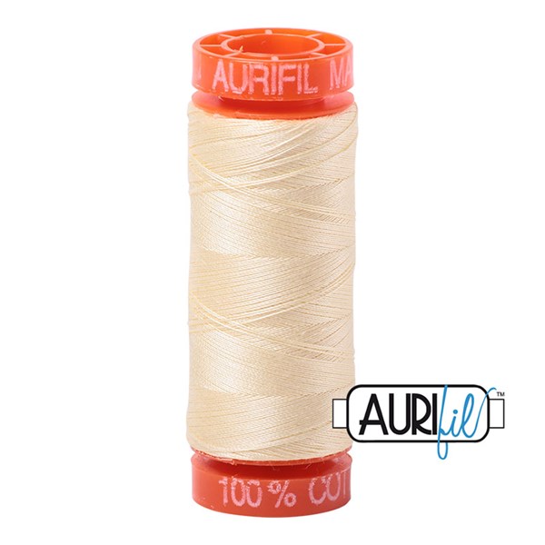 Aurifil 50wt Thread | 220 Yards - Light Lemon 2110