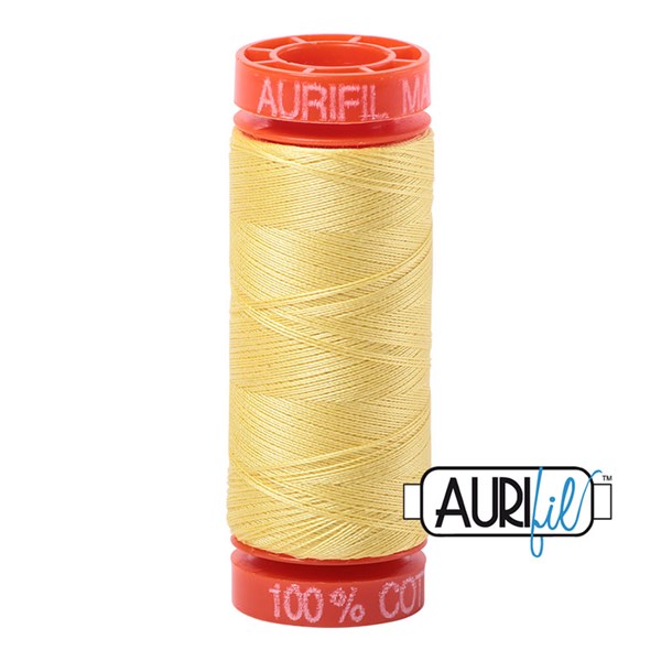 Aurifil 50wt Thread | 220 Yards - Lemon 2115