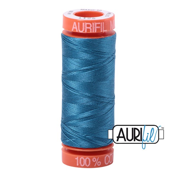 Aurifil 50wt Thread | 220 Yards - Medium Teal 1125