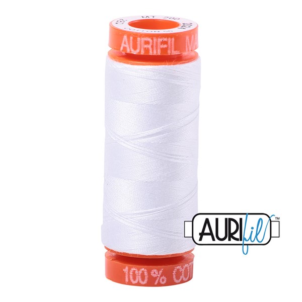Aurifil 50wt Thread | 220 Yards - White 2024