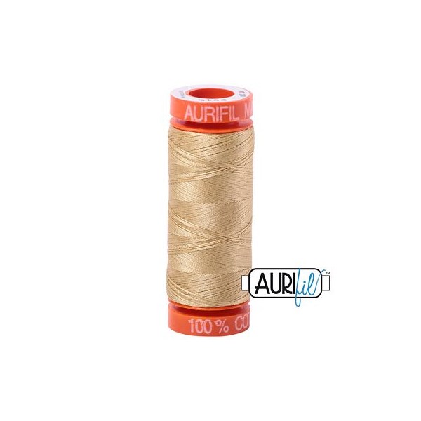 Aurifil 50wt Thread | 220 Yards - Very Light Brass 2915