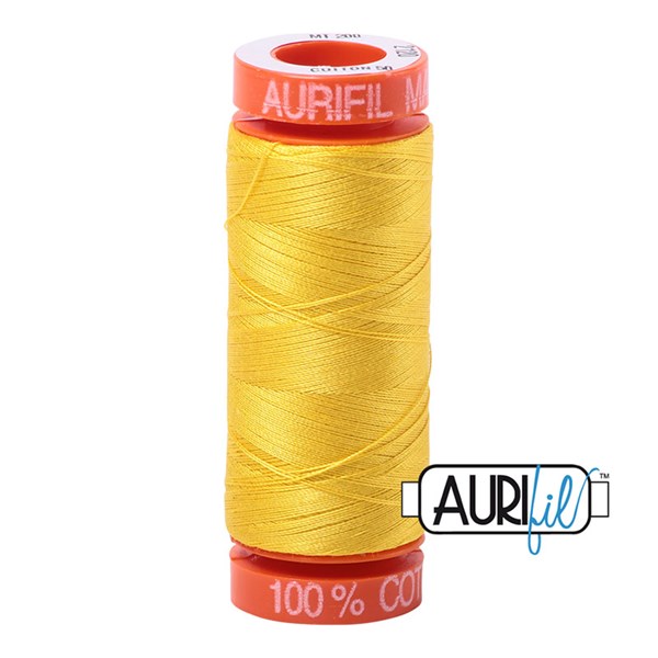 Aurifil 50wt Thread | 220 Yards - Canary 2120
