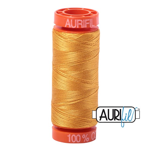Aurifil 50wt Thread | 220 Yards - Orange Mustard 2140