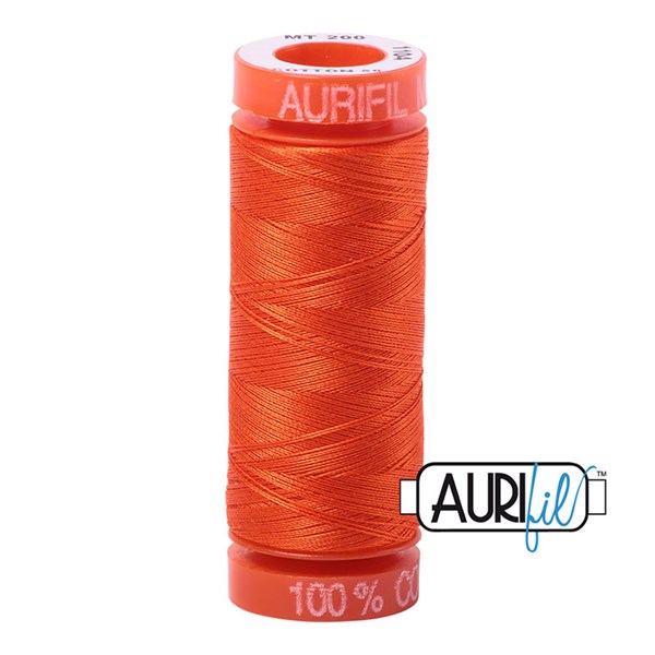 Aurifil 50wt Thread | 220 Yards - Neon Orange 1104