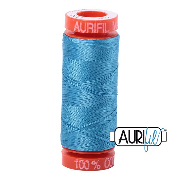Aurifil 50wt Thread | 220 Yards - Bright Teal 1320