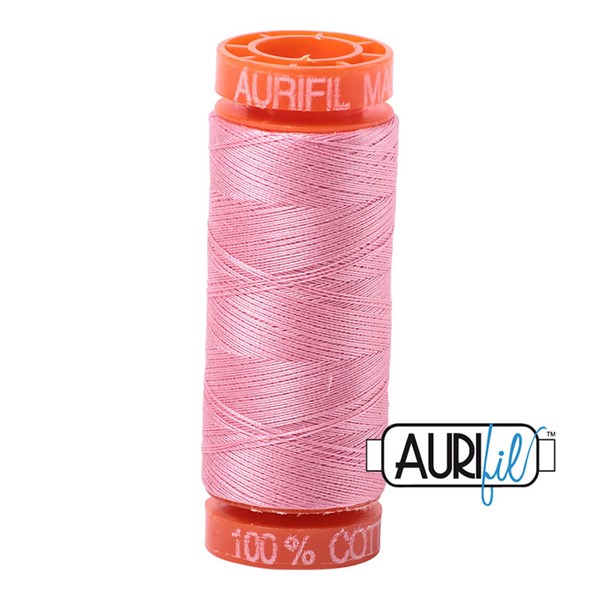 Aurifil 50wt Thread | 220 Yards - Bright Pink 2425