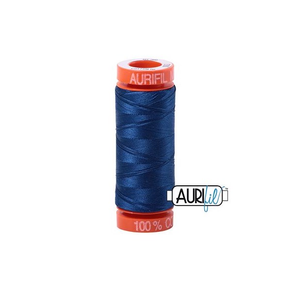 Aurifil 50wt Thread | 220 Yards - Dark Delft Blue 2780