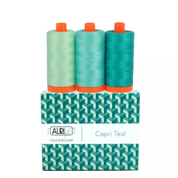 Aurifil Color Builder 50wt | Italy Destinations - Capri Teal