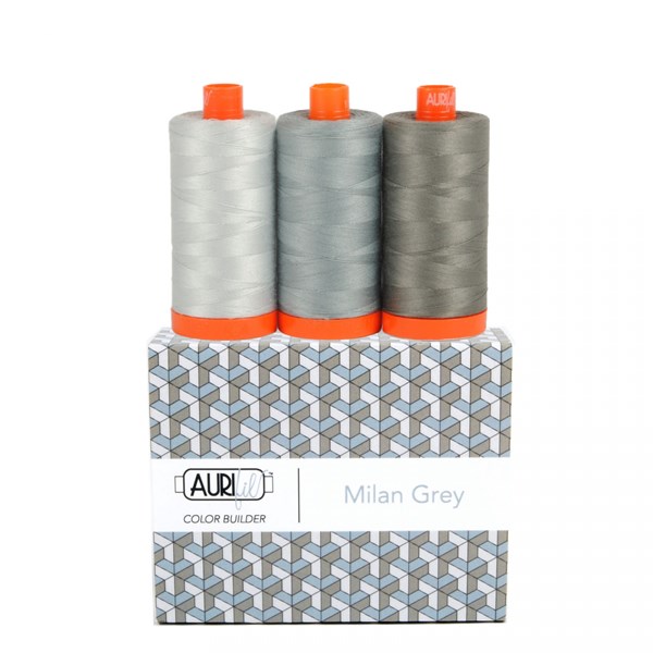 Aurifil Color Builder 50wt | Italy Destinations - Milan Grey