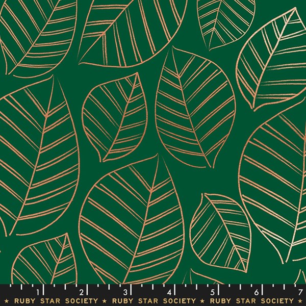 Leafy Metallic - Jade