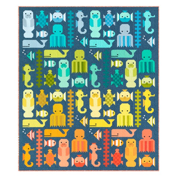 Awesome Ocean Quilt Kit by Elizabeth Hartman