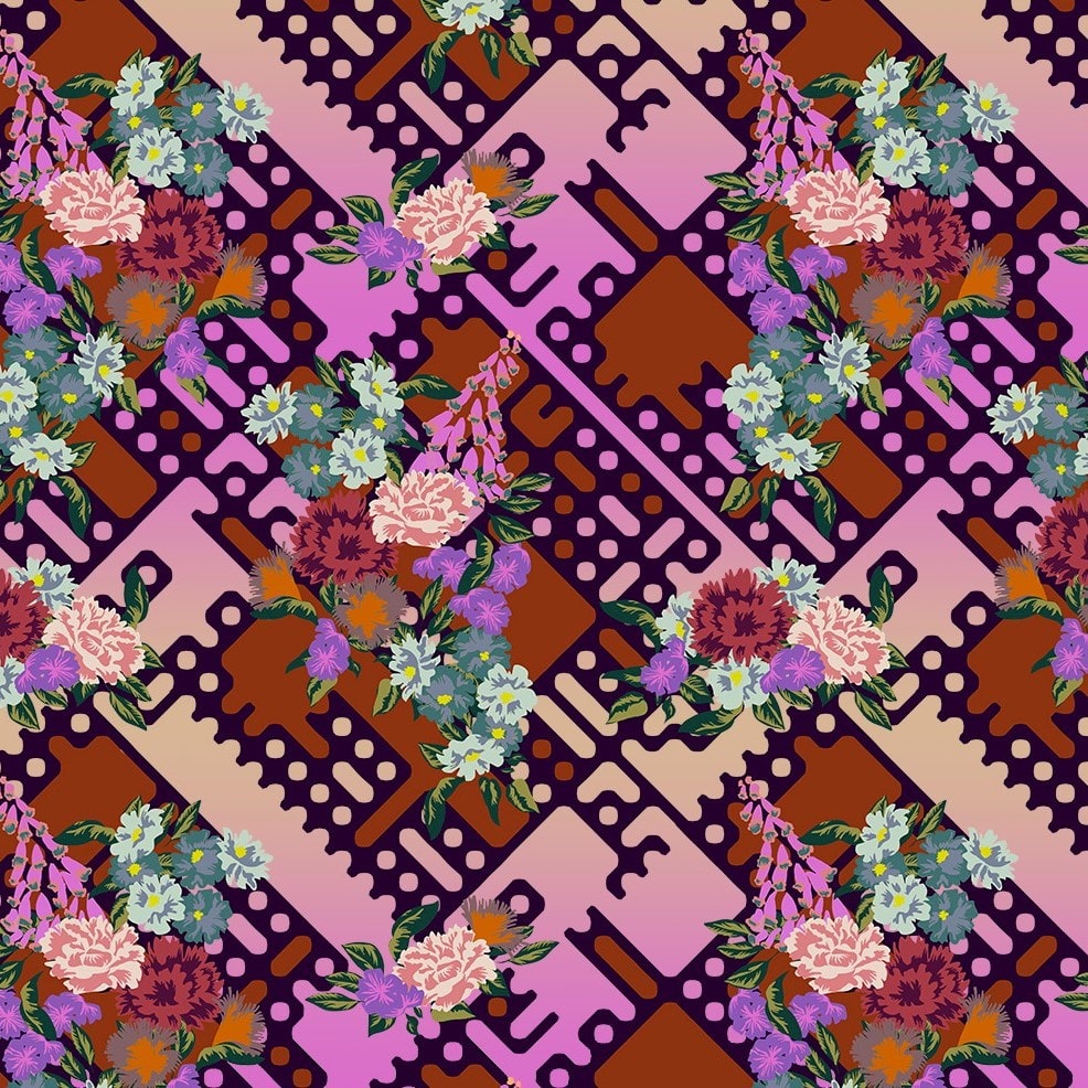 Balmoral Floral - Mulberry