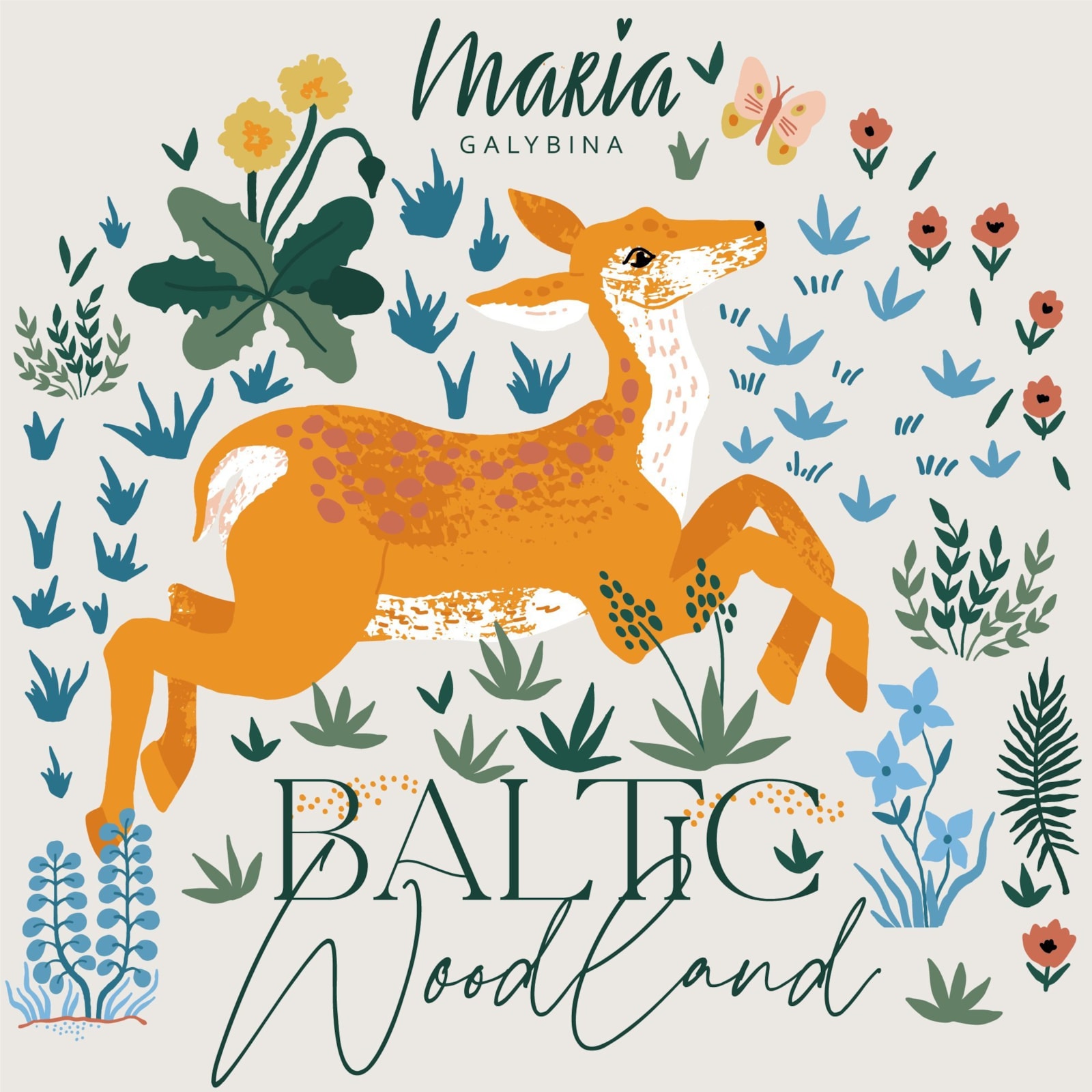 Baltic Woodland Fat Quarter Bundle | Maria Galybina | 8 FQs