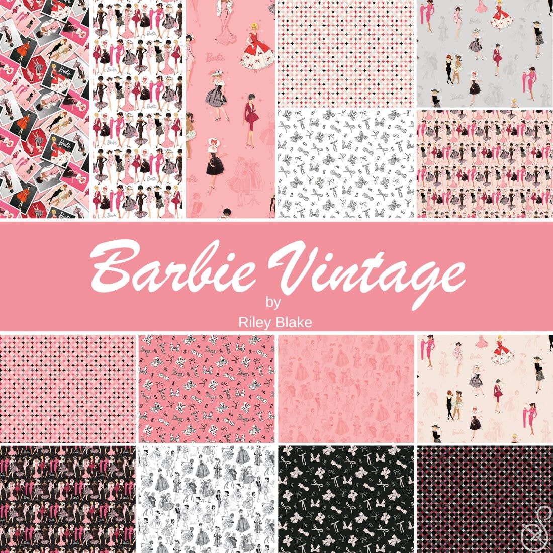Barbie™ Vintage 10" Stacker | Riley Blake | 42 PCs