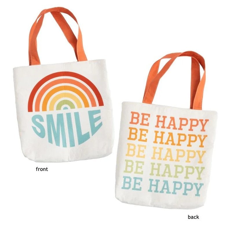 Be Happy Tote Bag Panel