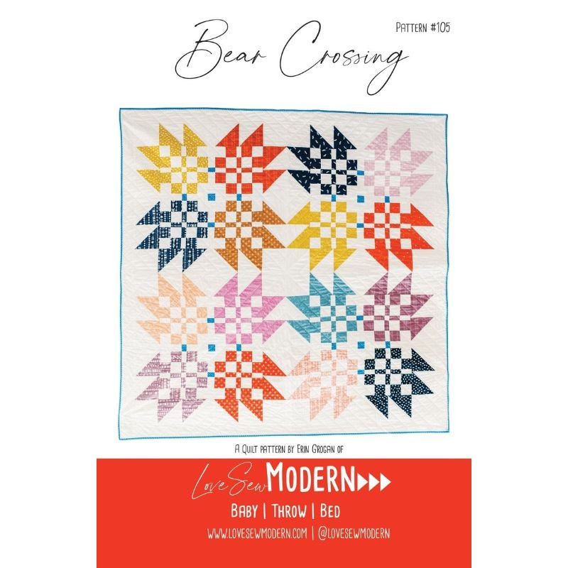 Bear Crossing Quilt Pattern | Love Sew Modern