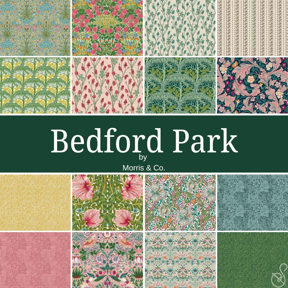 Bedford Park Fat Quarter Bundle | Morris & Co. | 16 FQs