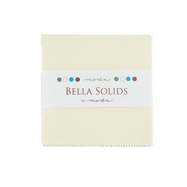 Bella Solids Charm Pack - Snow