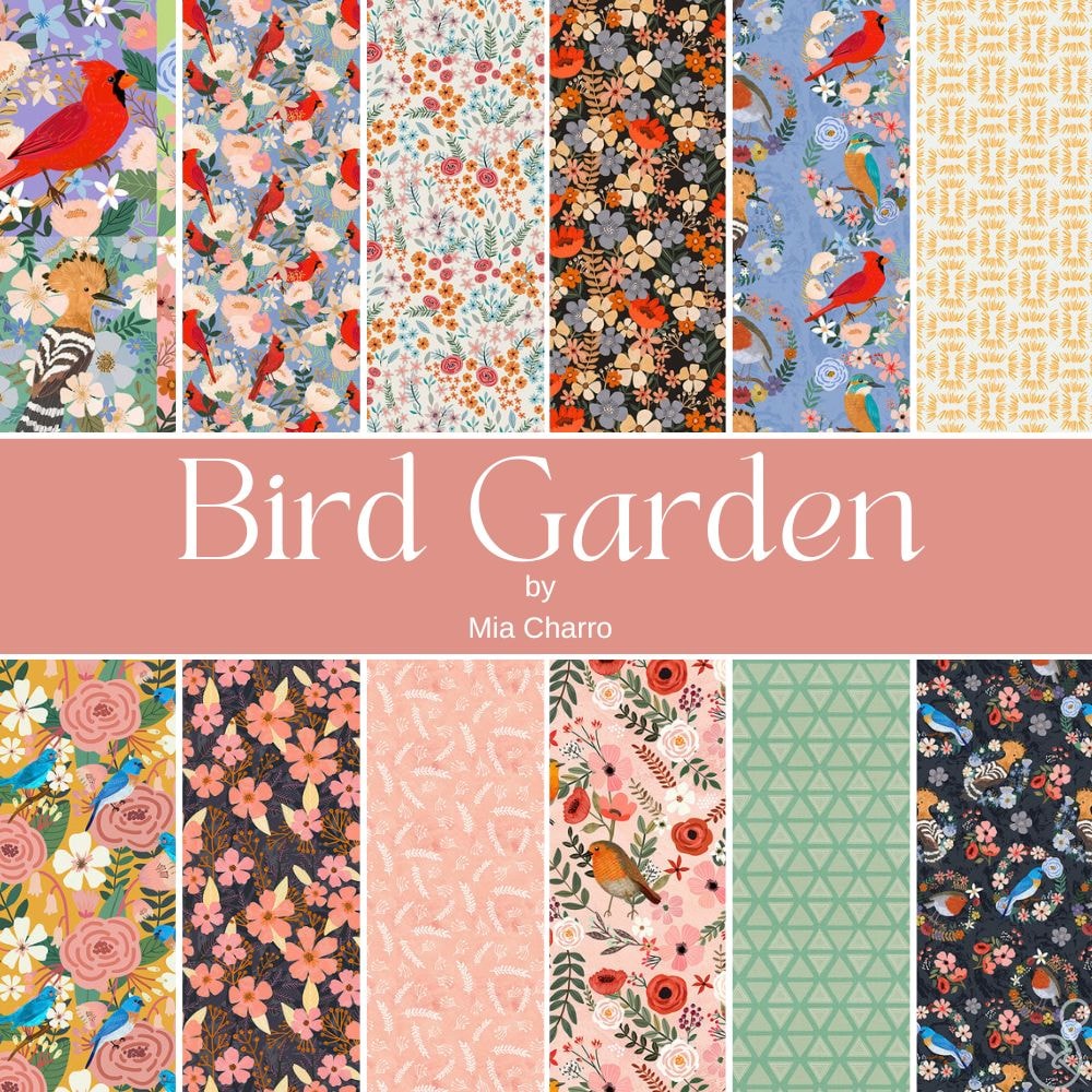 Bird Garden Fat Quarter Bundle | Mia Charro | 12 FQs