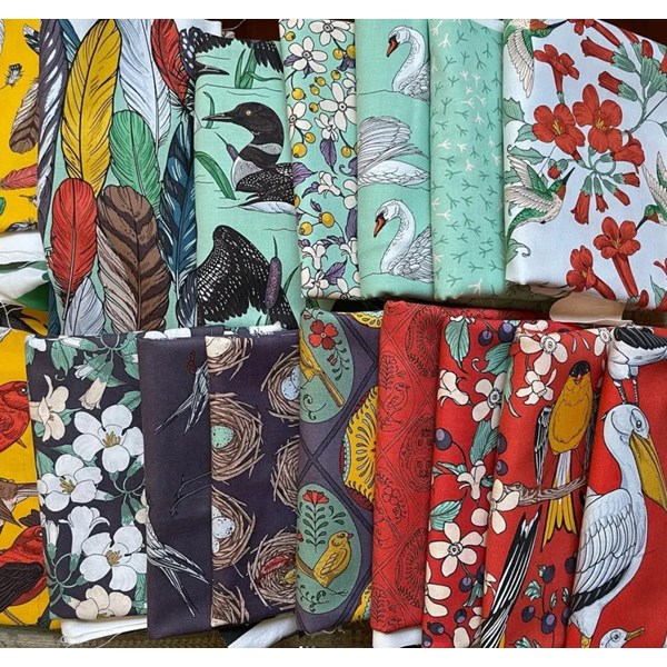 Birds of a Feather Fat Quarter Bundle | Rachel Hauer | 16 FQs