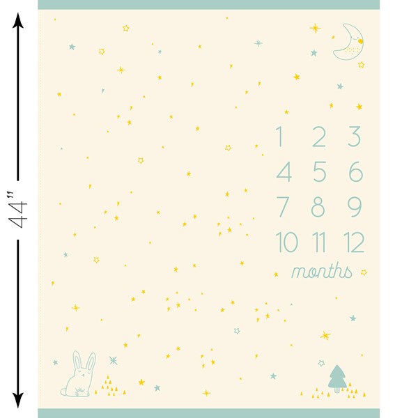Birthday PANEL Milestone RS2043 | 36" X 45" - Buttercream