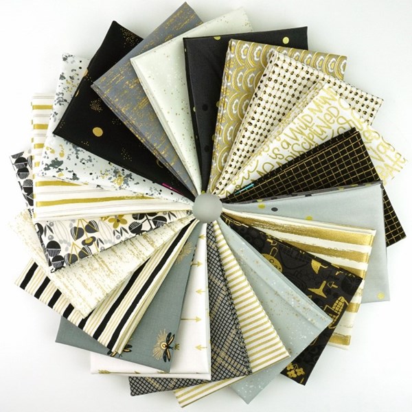 Black Gold Fat Quarter Bundle | 20 FQs